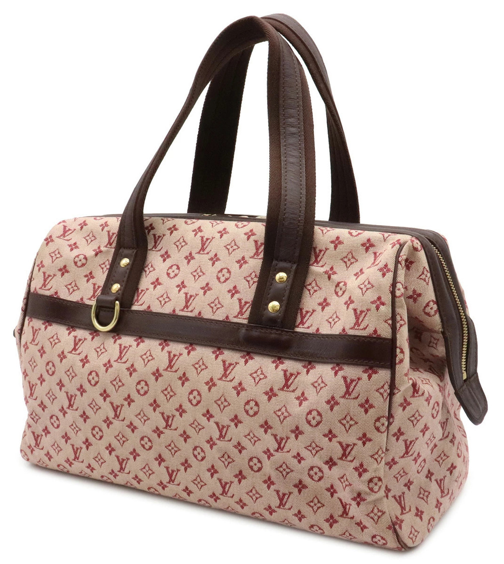 Louis Vuitton Bag Monogram Handbag Boston Josephine Cherry Brown